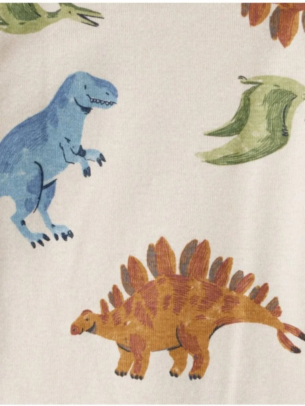 NWT Carter's Baby Boy 18 months 4-Pack Dinosaur Print Long-Sleeve Bodysuits